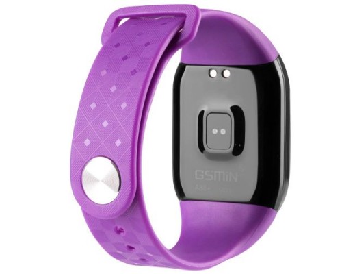 Часы GSMIN A88+ (2019) с измерением давления и пульса (Фиолетовый)