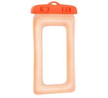 Чехол GSMIN Air Max Waterproof водонепроницаемый для мобильных телефонов с воздуховыми краями (160х80мм) (Оранжевый)