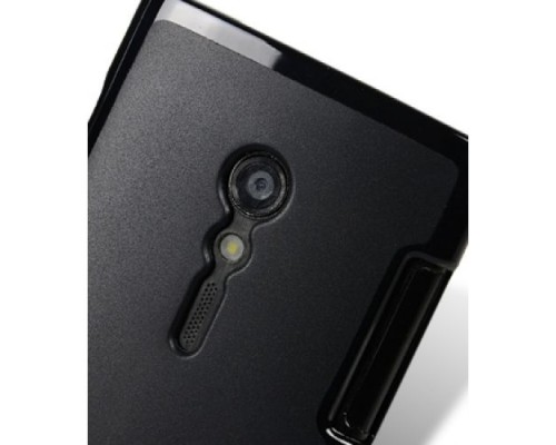 Чехол силиконовый для Sony Xperia ion / LT28at Melkco Poly Jacket TPU (Black Mat)