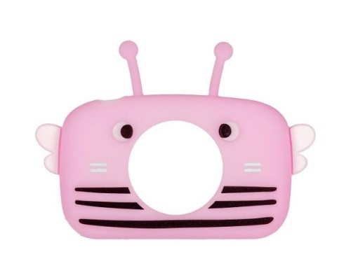 Чехол GSMIN Bee Case для детской цифровой камеры GSMIN Fun Camera (Розовый)