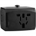 Переходник для розетки GSMIN Travel Adapter HHT525 с кейсом (Черный)