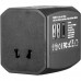 Переходник для розетки GSMIN Travel Adapter HHT525 с кейсом (Черный)