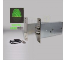 Врезной биометрический замок невидимка Титан-Battery Internal Biometric с врезным блоком управления