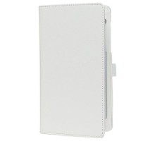 Кожаный чехол подставка для Lenovo TAB 3 730x GSMIN Series CL (Белый)