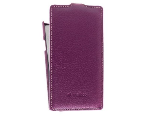 Кожаный чехол для Sony Xperia S / LT26i / Arc HD Melkco Premium Leather Case - Jacka Type (Purple LC)