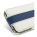 Кожаный чехол для Apple iPhone 4/4S Melkco Leather Case - Jacka Type Limited Edition (White/Blue LC)