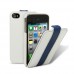 Кожаный чехол для Apple iPhone 4/4S Melkco Leather Case - Jacka Type Limited Edition (White/Blue LC)