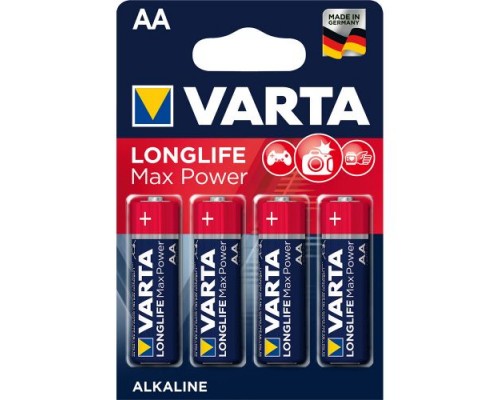 Батарейки щелочные VARTA MAXTECH AA 1.5 В, блистер 4шт