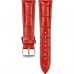 Ремешок кожаный GSMIN Crocodile 20 для Withings Steel HR (Красный)