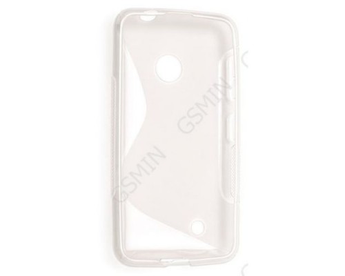 Чехол силиконовый для Nokia Lumia 530 / 530 Dual Sim S-Line TPU (Прозрачно-Матовый)