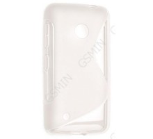 Чехол силиконовый для Nokia Lumia 530 / 530 Dual Sim S-Line TPU (Прозрачно-Матовый)