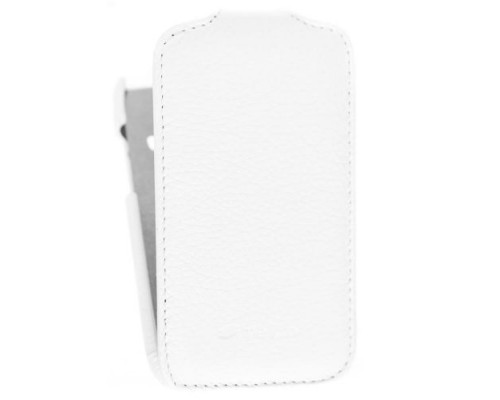 Кожаный чехол для Samsung S6102 Galaxy Y Duos Melkco Premium Leather Case - Jacka Type (White LC)