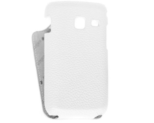 Кожаный чехол для Samsung S6102 Galaxy Y Duos Melkco Premium Leather Case - Jacka Type (White LC)