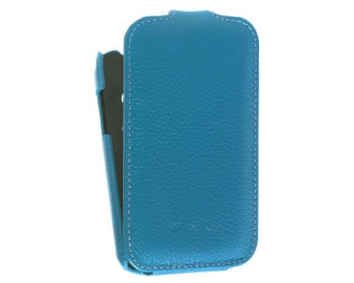 Кожаный чехол для Samsung Galaxy Ace Duos S6802 Melkco Premium Leather Case - Jacka Type (Blue LC)