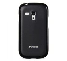 Чехол силиконовый для Samsung Galaxy S3 Mini (i8190) Melkco Poly Jacket TPU (Black Mat)