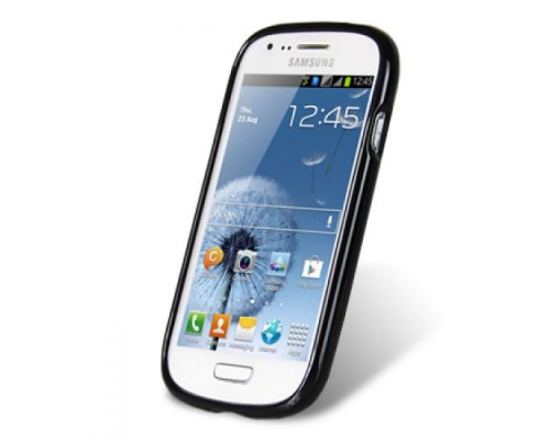 Чехол силиконовый для Samsung Galaxy S3 Mini (i8190) Melkco Poly Jacket TPU (Black Mat)