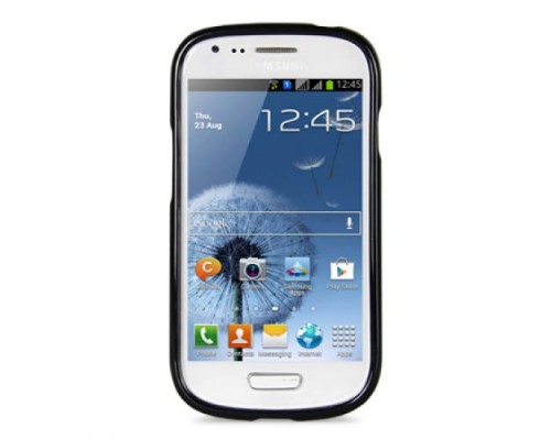 Чехол силиконовый для Samsung Galaxy S3 Mini (i8190) Melkco Poly Jacket TPU (Black Mat)