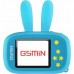 Детская цифровая камера GSMIN Fun Camera Rabbit со встроенной памятью и играми (Голубой)