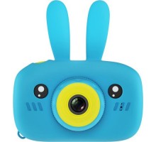 Детская цифровая камера GSMIN Fun Camera Rabbit со встроенной памятью и играми (Голубой)