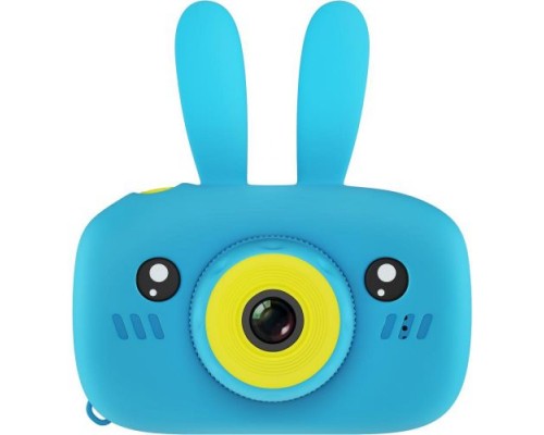 Детская цифровая камера GSMIN Fun Camera Rabbit со встроенной памятью и играми (Голубой)