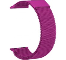 Ремешок металлический GSMIN Milanese Loop для Apple Watch 42/44mm (Фиолетовый)