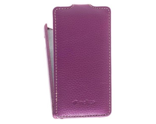 Кожаный чехол для Sony Xperia Sola / MT27i Melkco Premium Leather Case - Jacka Type (Purple LC)