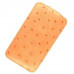 Кожаный чехол для Apple iPhone 3G/3Gs Melkco Leather Case - Jacka Type (Ostrich Print Pattern - Orange)