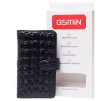 Кожаный чехол клатч для Asus Zenfone 4 Pro ZS551KL GSMIN Crocodile Texture LC (Черный)