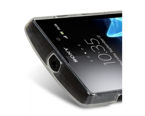 Чехол силиконовый для Sony Xperia ion / LT28at Melkco Poly Jacket TPU (Transparent Mat)