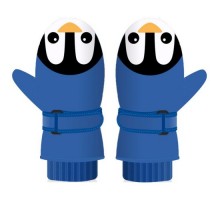 Варежки детские водонепроницаемые GSMIN Blue Penguin (Синий)