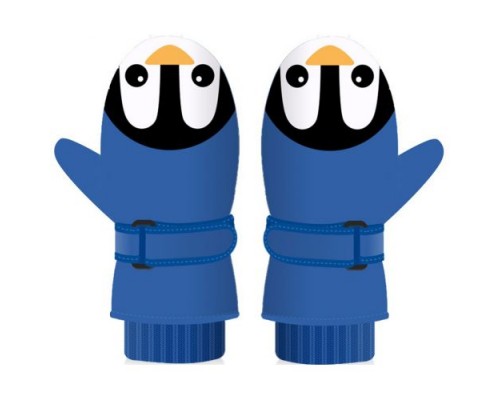 Варежки детские водонепроницаемые GSMIN Blue Penguin (Синий)