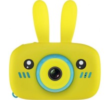 Детская цифровая камера GSMIN Fun Camera Rabbit со встроенной памятью и играми (Желтый)