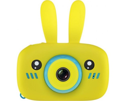 Детская цифровая камера GSMIN Fun Camera Rabbit со встроенной памятью и играми (Желтый)