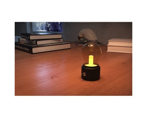 Настольная лампа HRS Bulb Lamp со встроенным аккумулятором (Черный)