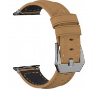 Ремешок замшевый GSMIN Suede 2 для Apple Watch 38/40mm (Бежевый)