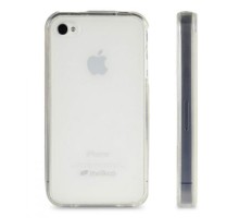 Чехол силиконовый для Apple iPhone 4 / 4S Melkco Poly Jacket (Transparent Mat)