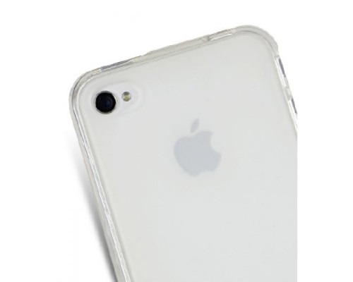 Чехол силиконовый для Apple iPhone 4 / 4S Melkco Poly Jacket (Transparent Mat)