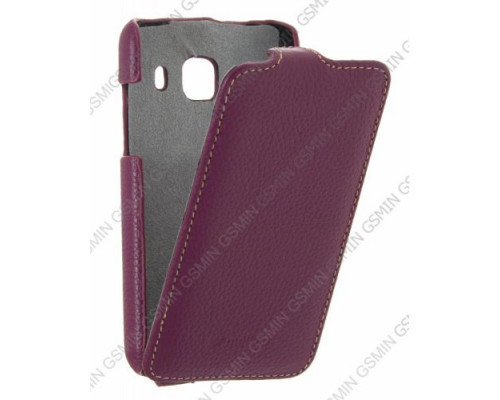 Кожаный чехол для Samsung Galaxy Xcover S5690 Melkco Leather Case - Jacka Type (Purple LC)