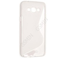 Чехол силиконовый для Samsung Galaxy A8 S-Line TPU (Прозрачно-Матовый)