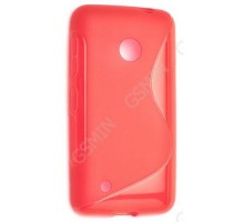 Чехол силиконовый для Nokia Lumia 530 / 530 Dual Sim S-Line TPU (Красный)