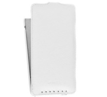 Кожаный чехол для HTC One Max / T6 Melkco Premium Leather Case - Jacka Type (White LC)