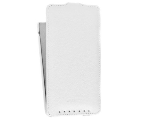 Кожаный чехол для HTC One Max / T6 Melkco Premium Leather Case - Jacka Type (White LC)