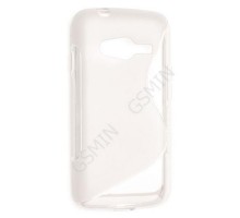 Чехол силиконовый для Samsung Galaxy Ace 4 Lite (G313h) S-Line TPU (Прозрачно-Матовый)