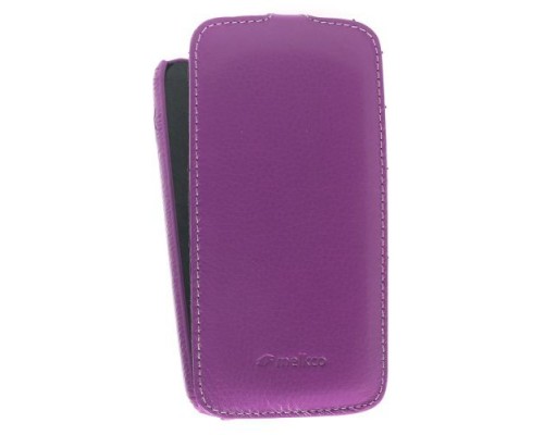 Кожаный чехол для HTC Desire 500 Dual Sim Melkco Premium Leather Case - Jacka Type (Purple LC)