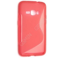 Чехол силиконовый для Samsung Galaxy J1 (2016) S-Line TPU (Красный)