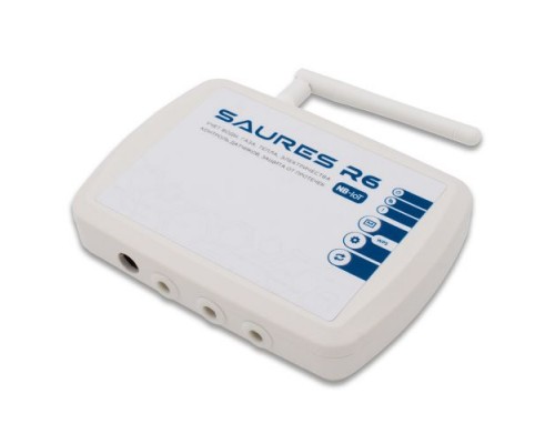 Контроллер SAURES R6 m3, NB-IoT, 8 каналов + 32 RS-485, SIM-карта МТС