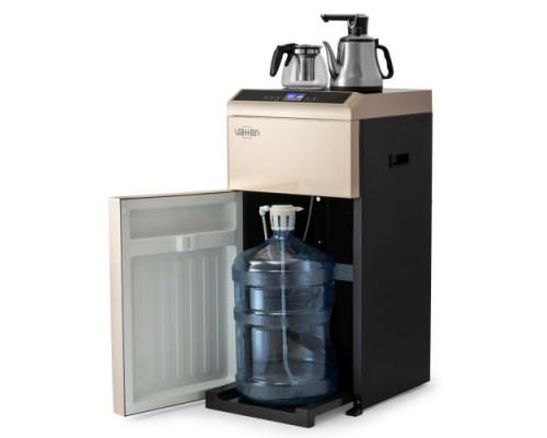 Кулер для воды VATTEN L49QEAT напольный, с нижней загрузкой , с нагревом и охлаждением , с чайником,  с чайным столиком, TEA BAR, тиабар, с электронным охлаждением