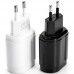 Сетевое зарядное устройство GSMIN TE-023 быстрая зарядка Quick Charge 3.0 USB (до 12V, 3A) (Белый)