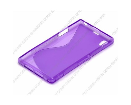 Чехол силиконовый для Sony Xperia M2 S-Line TPU (Фиолетовый)