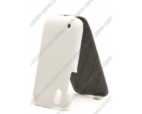 Кожаный чехол для HTC Desire U Dual Sim Melkco Leather Case - Jacka Type (Белый)